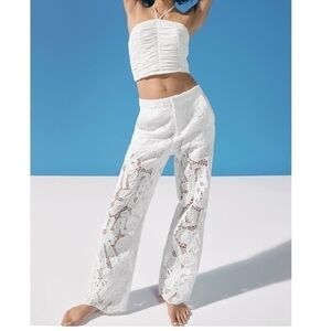 New Zara | Gorgeous White Draped Crop Top Size Medium